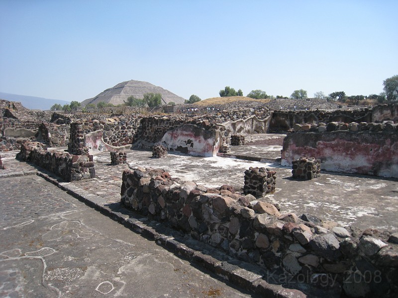Mexico Pyramids - Mexico City 2009 0255.jpg - A trip to the Teotihuacan area of Mexico to visit the pyramids. A vast complex and a great climb to the top. This was followed by lunch in a cave, then a visit to the historical center of Mexico City. March 2009.